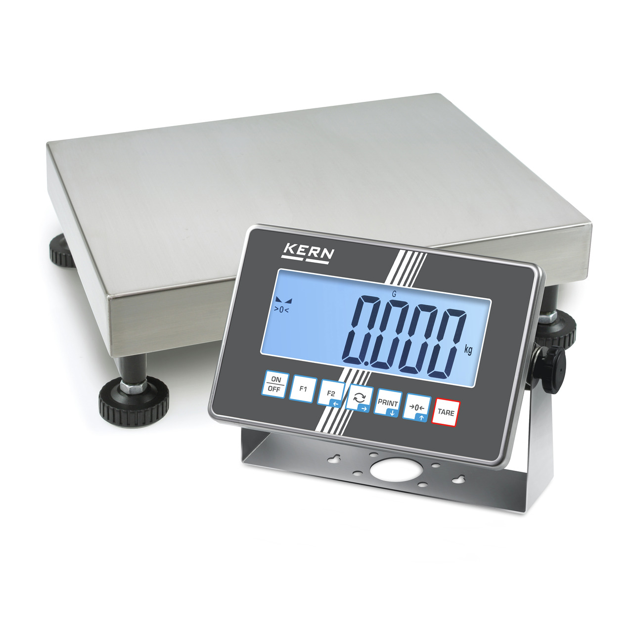 IoT-Line Bilancia a piattaforma con dispositivo rilevatore in acciaio inox KERN IXC 30K-3M
