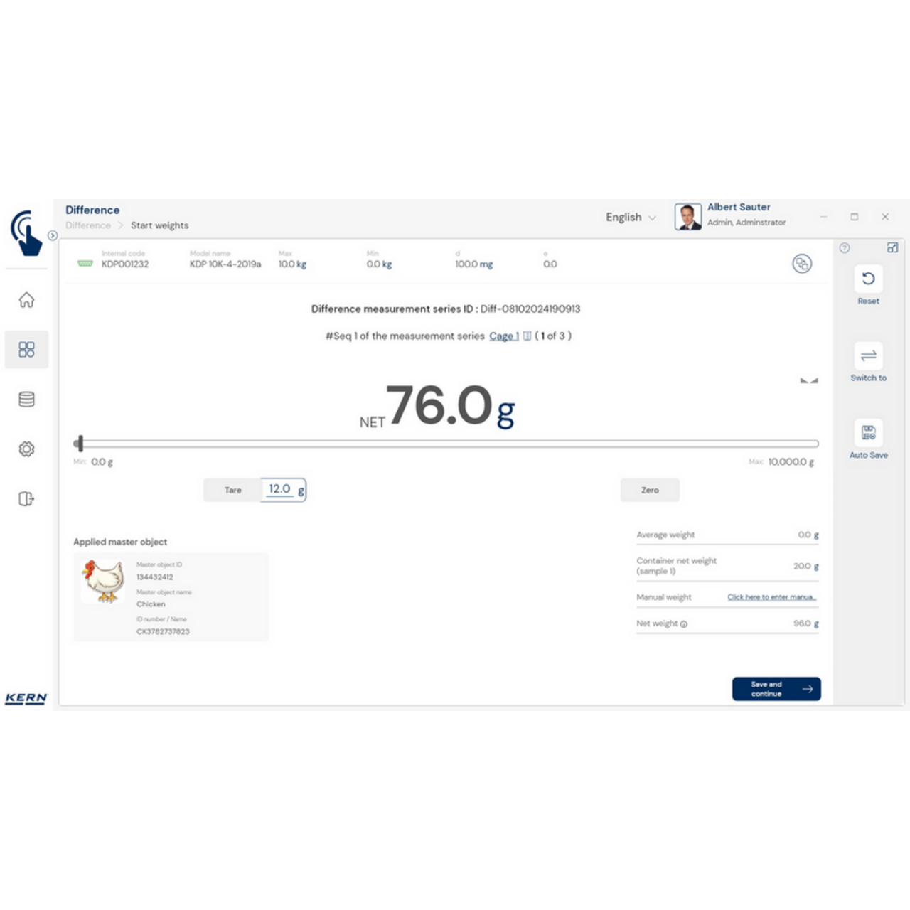 KERN EasyTouch SET-22 Difference