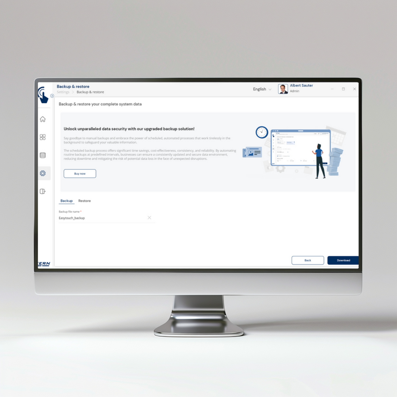 KERN EasyTouch SET-46 Backup Scheduler