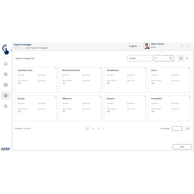 KERN EasyTouch SET-37 Export Manager