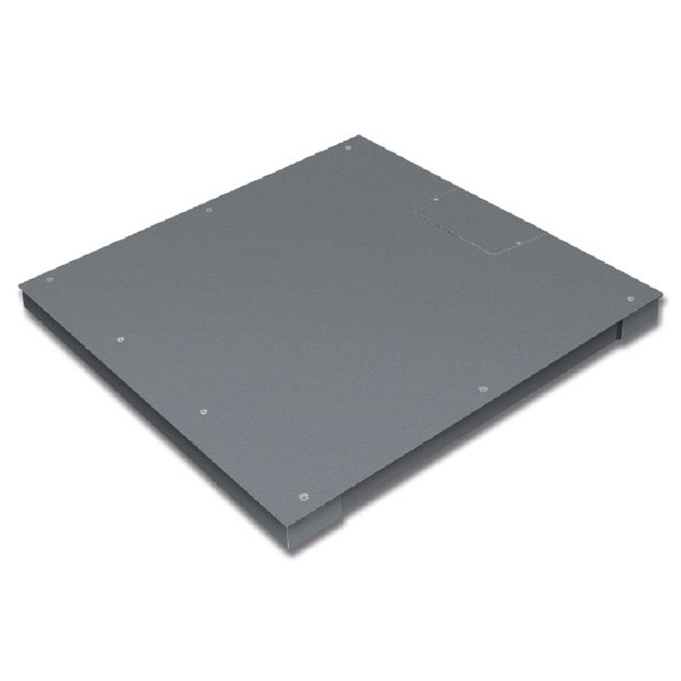 Ponte di pesata in acciaio, verniciato 1500x1500x130 mm: Max 1500 kg: e=500 g: d=500 g: