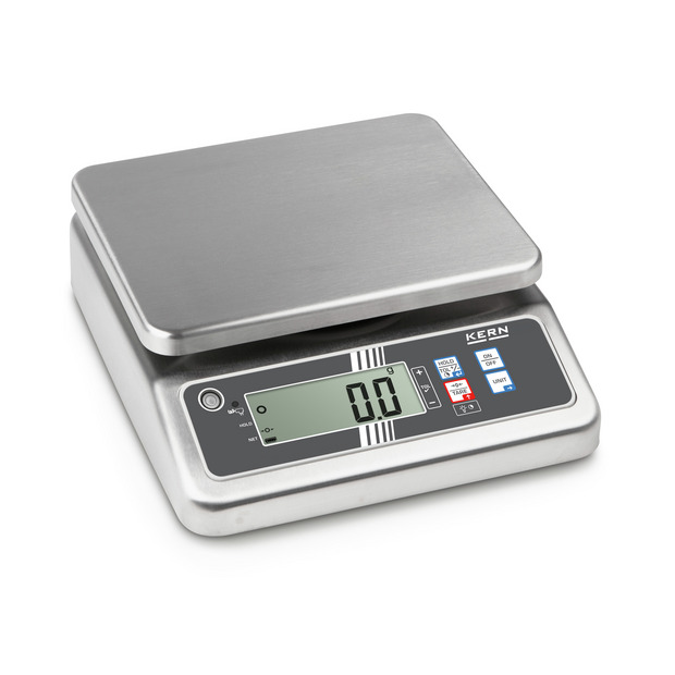 Bilancia da tavolo in acciaio inox KERN FOB 1K-4LM