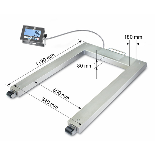 IoT-Line Bilancia per pallet KERN UXC 1.5T-4M