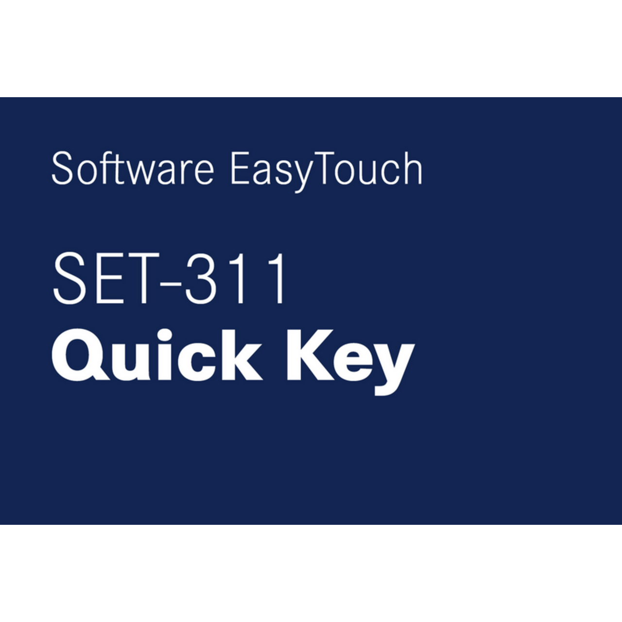 KERN EasyTouch SET-311 Quick Key