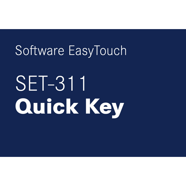 KERN EasyTouch SET-311 Quick Key