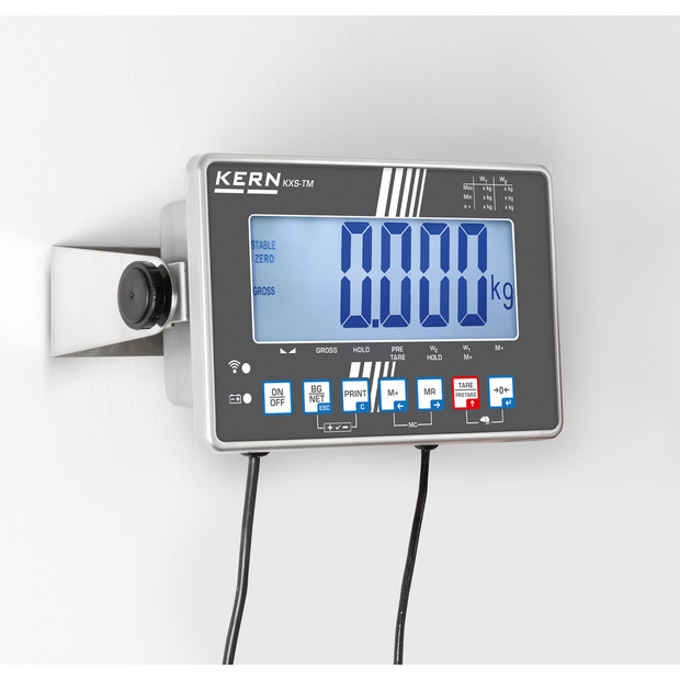 Bilancia a piattaforma con dispositivo rilevatore in acciaio inox KERN IXS 100K-2LM