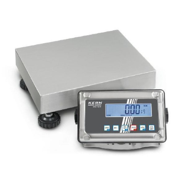 Bilancia a piattaforma con dispositivo rilevatore in acciaio inox KERN SFE 100K-2LNM