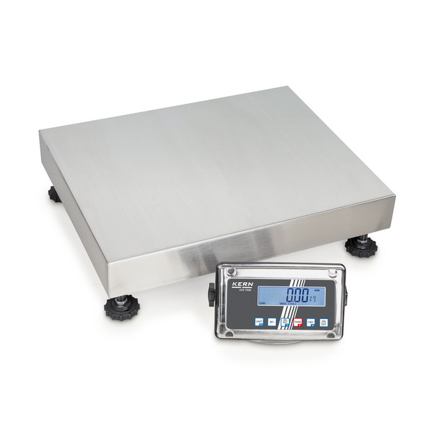 Bilancia a piattaforma con dispositivo rilevatore in acciaio inox KERN SFE 100K-2LNM