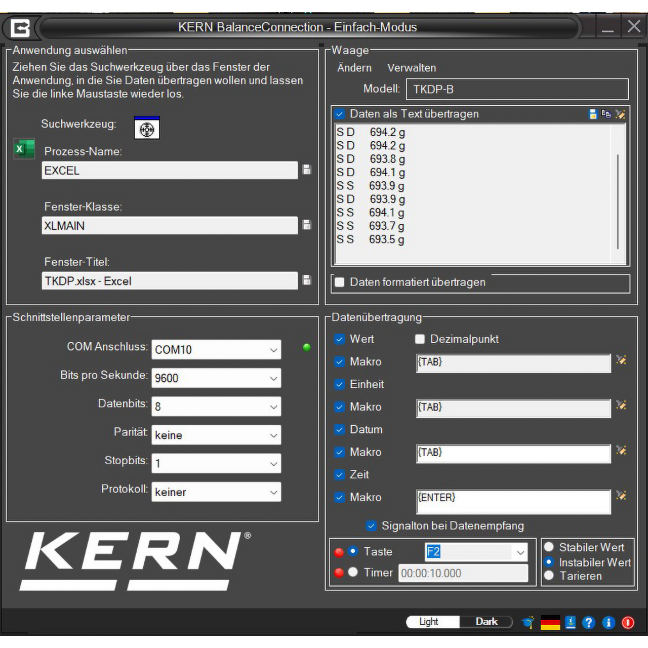 BalanceConnection Standard KERN SCD-4.0-DLS05