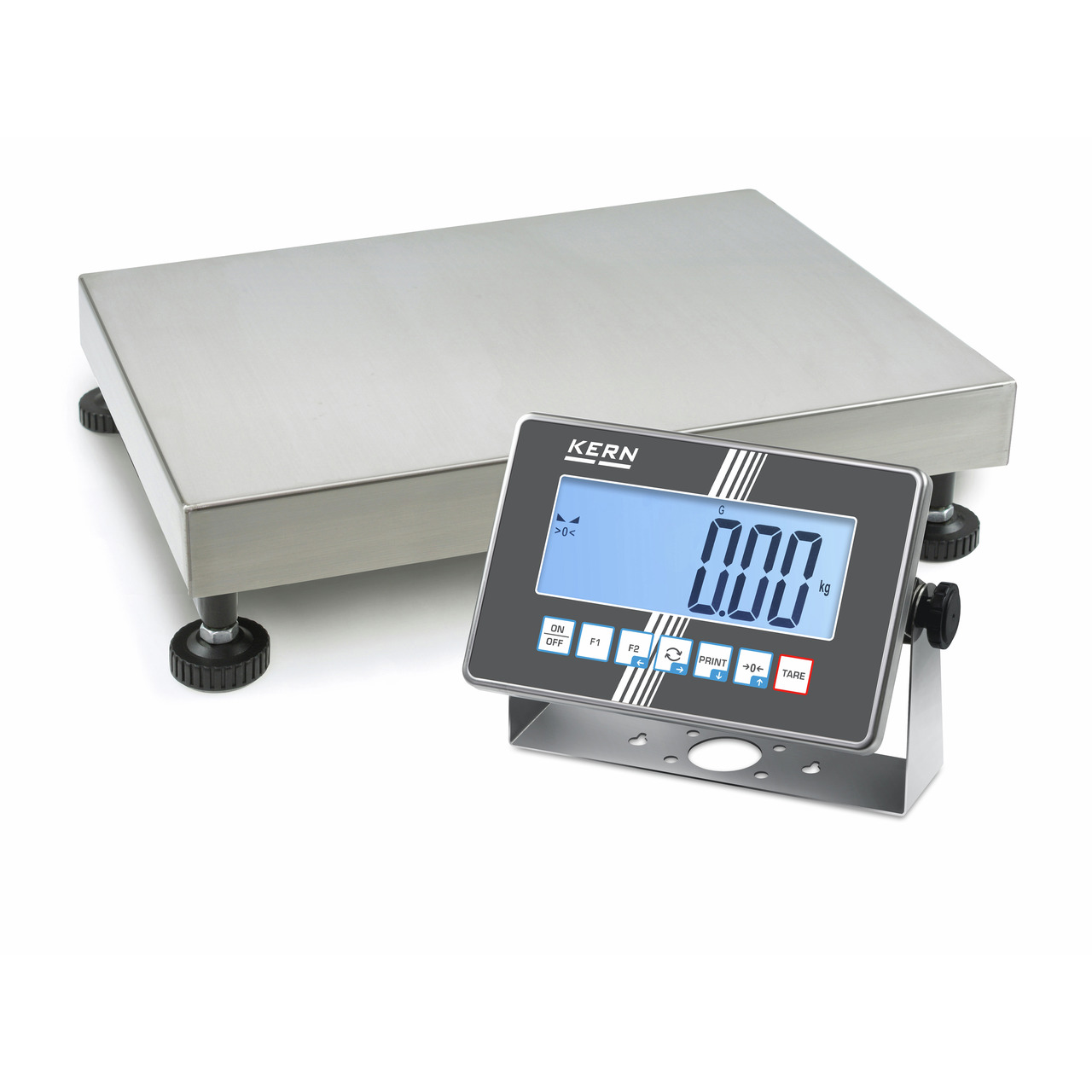 IoT-Line Bilancia a piattaforma con dispositivo rilevatore in acciaio inox KERN IXC 100K-2LM