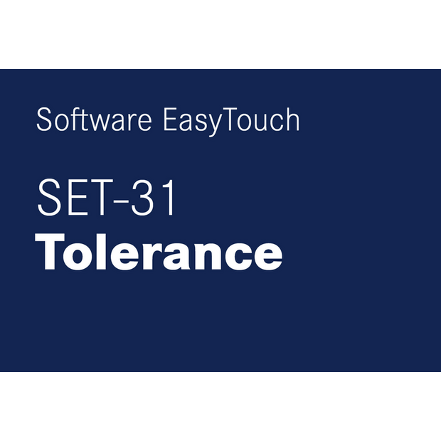 KERN EasyTouch SET-31 Tolerance